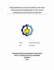 Research paper thumbnail of Pengembangan Sistem Informasi CRM Pada Perusahaan Penerbangan PT.XXX Untuk Peningkatan Kepuasan Pelanggan