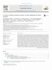 Research paper thumbnail of A review of urban ecosystem services: six key challenges for future research