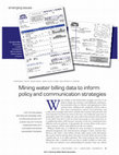 Research paper thumbnail of Mining Water Billing Data to Inform Policy and Communication Strategies