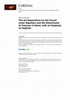 Research paper thumbnail of “The Art Requisitions by the French under Napoléon and the Detachment of Frescoes in Rome, with an Emphasis on Raphael,” La restauration des oeuvres d’art en Europe entre 1789 et 1815: pratiques, transferts, enjeux, in:  CeROArt—Conservation, exposition, restauration d’objets d’arts, 8 (2012)