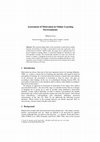 Research paper thumbnail of Assessment of Motivation in Online Learning Environments