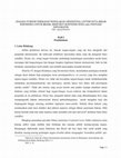 Research paper thumbnail of ANALISA YURIDIS TERHADAP PENOLAKAN CREDENTIAL LETTER DUTA BESAR INDONESIA UNTUK BRASIL MENURUT KONVENSI WINA TAHUN 1961