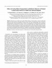 Research paper thumbnail of Effect of Carbon Black Nanoparticles on Reflective Behavior of Printed Cotton/Nylon Fabrics in Visible/Near Infrared Regions