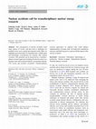 Research paper thumbnail of Nuclear accidents call for transdisciplinary nuclear energy research