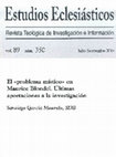 Research paper thumbnail of El "Problema místico" en Maurice Blondel.