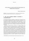 Research paper thumbnail of “Guía para la aplicación de tratados de derechos humanos”, en Aequitas. Revista del Poder Judicial del Estado de Sinaloa, Núm. 3, Año 2, mayo-agosto de 2013, Tercera Época, Sinaloa, México, pp. 13-26.
