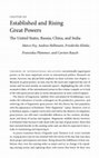 Research paper thumbnail of Established and Rising Great Powers: The United States, Russia, China, and India