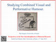 Research paper thumbnail of Studying Combined Visual and Performative Humour 