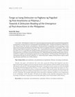 Research paper thumbnail of Tungo sa Isang Deleuzean na Pagbabasa ng Pagsibol ng Post-Anarkismo sa Pilipinas