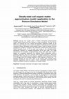 Research paper thumbnail of Steady-State Soil Organic Matter Approximation Model: Application to the Pasture Simulation Model