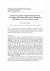 Research paper thumbnail of Measuring Gender Inequality through Social Institutions and Gender Index (SIGI): Situating an Individual Case from an Islamic Society