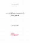 Research paper thumbnail of La suspensión de la ejecución del laudo arbitral