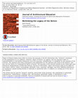 Research paper thumbnail of Rethinking the Legacy of the Sixties: Pliny Fisk's Political Ecology. ACSA Award for Best Scholarship of Design Article in the JAE.