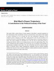 Research paper thumbnail of Wal-Mart's Power Trajectory: A Contribution to the Political Economy of the Firm