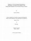 Research paper thumbnail of Tipping as a Tool for Gendered Exploitation in Restaurants: An Analysis on the Impacts of the Employment Standards Act for Women Serving in Ontario