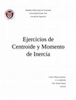 Research paper thumbnail of Ejercicios de producto de inercia