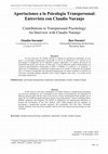 Research paper thumbnail of Aportaciones a la Psicología Transpersonal: Entrevista con Claudio Naranjo