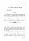 Research paper thumbnail of The Elements of Well-Being