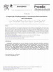 Research paper thumbnail of Comparison of Anthropometric Characteristics Between Athletes and Non-athletes