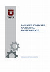 Research paper thumbnail of BALANCED SCORECARD APLICADO AL MANTENIMIENTO