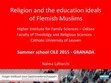 Research paper thumbnail of Religion and Education Ideals of Flemish Muslims