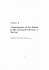 Research paper thumbnail of Determinants of Job Stress in the nursing Profession: a Review