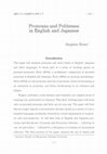 Research paper thumbnail of Pronouns and politeness in English and Japanese