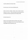 Research paper thumbnail of Staying in the ‘sweet spot’: A resilience-based analysis of the lived experience of low-risk drinking and abstention among British youth.  