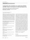 Research paper thumbnail of Archaeogenetic study of prehistoric rice remains from Thailand and India: evidence of early japonica in South and Southeast Asia