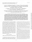 Research paper thumbnail of Levels of Antibodies Specific to Tetanus Toxoid, Haemophilus influenzae Type b, and Pneumococcal Capsular Polysaccharide in Healthy Children and Adults