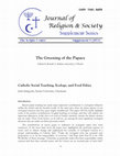 Research paper thumbnail of Catholic Social Teaching, Ecology, and Food Ethics