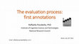 Research paper thumbnail of The Open Dialogue Project in Italy. The evaluation process: first annotations