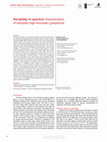 Research paper thumbnail of Variability in spectral characteristics of trampled high-mountain grasslands