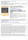 Research paper thumbnail of IN SEARCH OF THE AVERAGE TRANSNATIONAL TERRORIST ATTACK VENUE