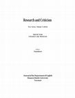 Research paper thumbnail of Prepages, containing editor's note and contents/ 'Research and Criticism' (Journal of dept of English, BHU) New Series, Volume 5 (2014) [Special Issue on Literature and Mysticism], Editor: Vanashree