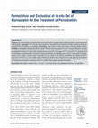 Research paper thumbnail of Formulation and Evaluation of In situ Gel of Atorvastatin for the Treatment of Periodontitis