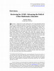 Research paper thumbnail of Reviewing for JUME: Advancing the Field of Urban Mathematics Education [Editorial]