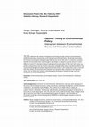 Research paper thumbnail of Optimal Timing of Environmental Policy; Interaction Between Environmental Taxes and Innovation Externalities