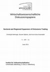 Research paper thumbnail of Sectoral and Regional Expansion of Emissions Trading