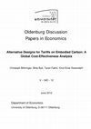 Research paper thumbnail of Alternative Designs for Tariffs on Embodied Carbon:A Global Cost-Effectiveness Analysis