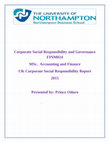 Research paper thumbnail of Critical examination of the importance and statutory requirements for UK companies to report on Corporate and Social Responsibility