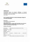 Research paper thumbnail of D3.2 Compiled timelines of cultural landscape change for the study landscapes