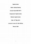 Research paper thumbnail of Comparison of the localization accuracy of two commercial binaural synthesis plugins