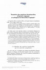 Research paper thumbnail of Transfert des matières biculturelles d’intérêt régional à la Région de Bruxelles-Capitale