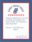 Research paper thumbnail of Making a Difference in the Lives of Infants and Toddlers and Their Families: The Impacts of Early Head Start. Vol. I: Final Technical Report. Princeton, NJ: Mathematica Policy Research