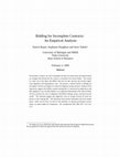 Research paper thumbnail of Bidding for Incomplete Contracts: An Empirical Analysis