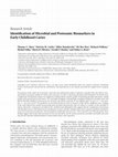 Research paper thumbnail of Identification of microbial and proteomic biomarkers in early childhood caries