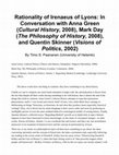 Research paper thumbnail of Rationality of Irenaeus of Lyons: In Conversation with Anna Green (Cultural History, 2008), Mark Day (The Philosophy of History, 2008), and Quentin Skinner (Visions of Politics, 2002)