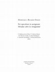 Research paper thumbnail of -	Querido Ricardo (muy Ricardo mio), P. Bádenas de la Peña et alli, Per speculum in aenigmate. Miradas sobre la Antigüedad, Homenaje a Ricardo Olmos (Madrid 2014) 642-646