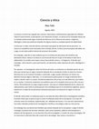 Research paper thumbnail of Ciencia y Etica